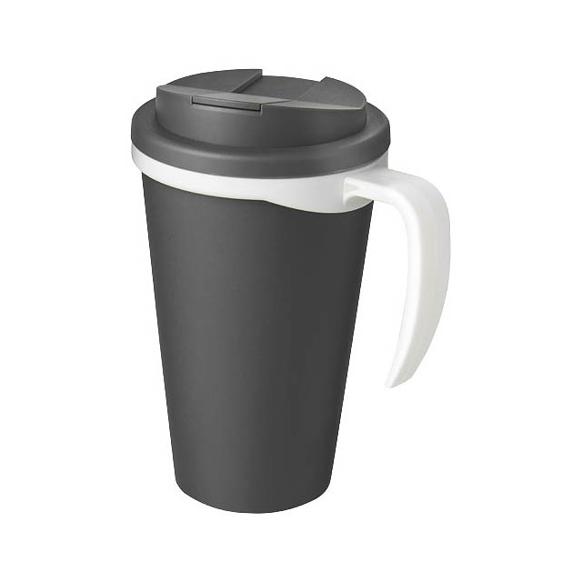 Americano® Grande 350 ml mug with spill-proof lid - grey