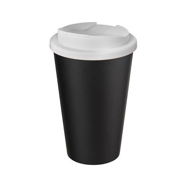 Americano® Eco 350 ml recycled tumbler with spill-proof lid - black