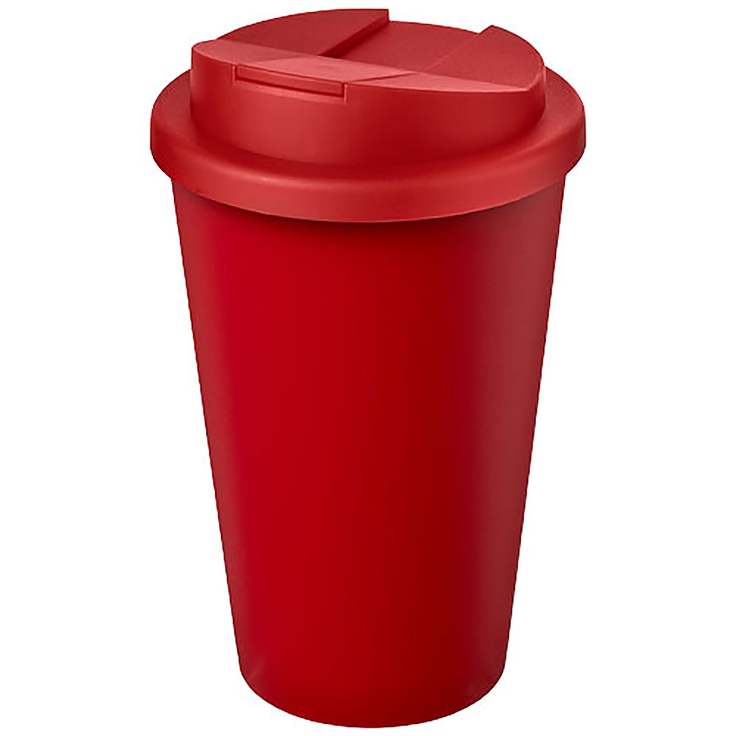 Americano® Eco 350 ml recycelter Becher mit auslaufsicherem Deckel - Rot