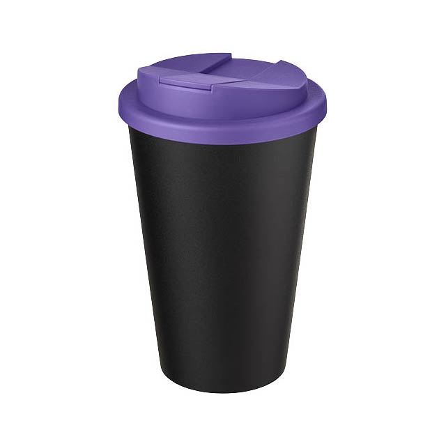 Americano® Eco 350 ml recycled tumbler with spill-proof lid - violet
