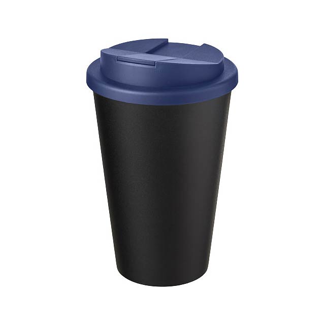 Americano® Eco 350 ml recycled tumbler with spill-proof lid - blue