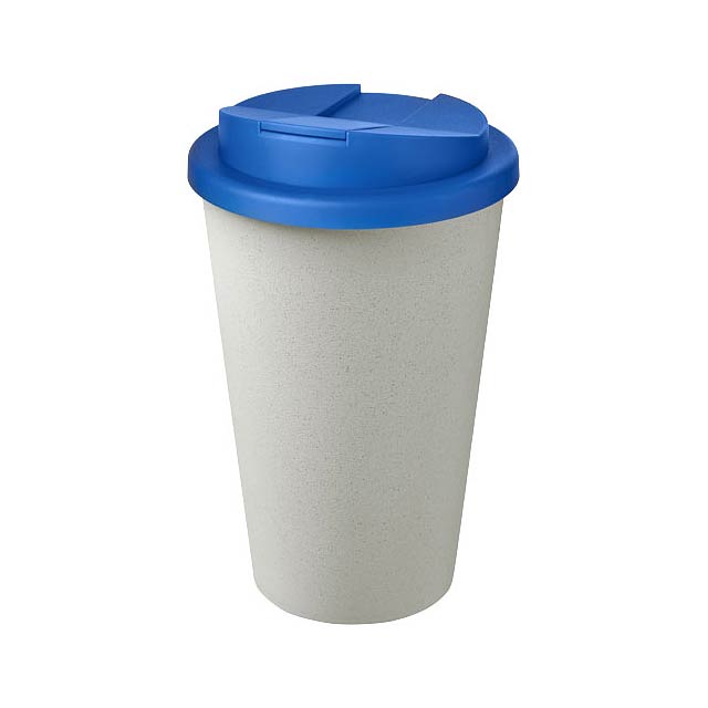 Americano® Eco 350 ml recycled tumbler with spill-proof lid - blue