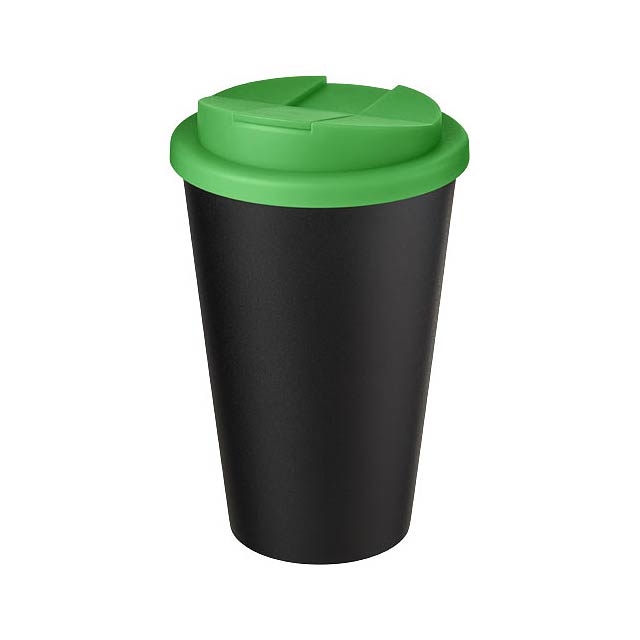 Americano® Eco 350 ml recycled tumbler with spill-proof lid - green