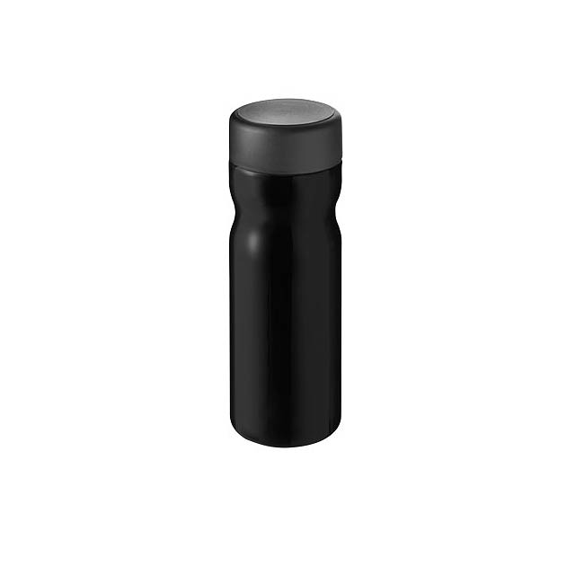 H2O Active® Base 650 ml screw cap water bottle - čierna