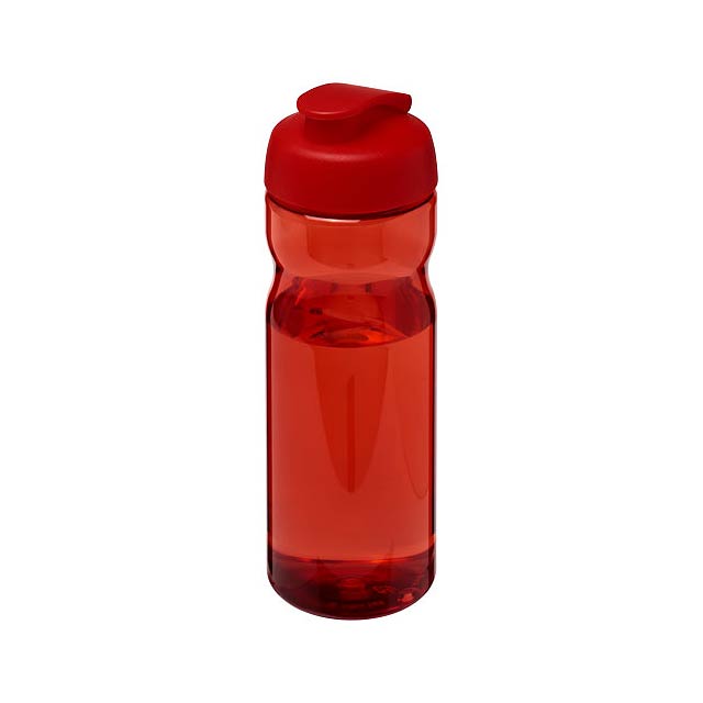 Sportovní lahev H2O Active® Base Tritan™ o objemu 650 ml s odklápěcím víčkem - transparentní červená