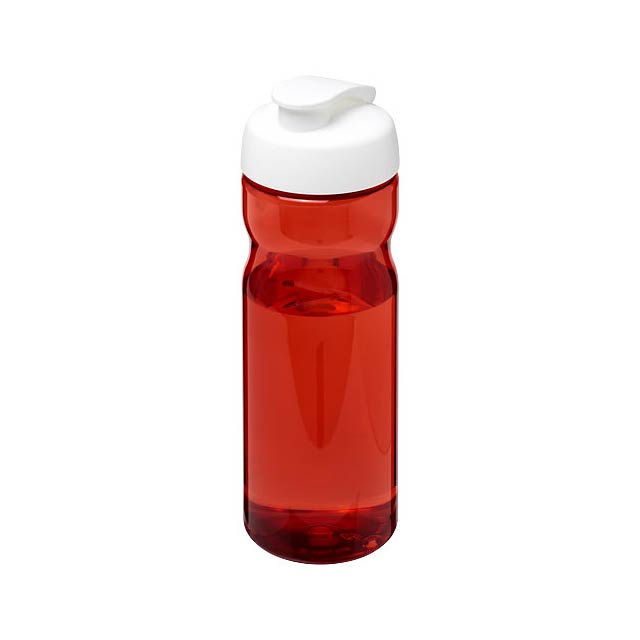 Sportovní lahev H2O Active® Base Tritan™ o objemu 650 ml s odklápěcím víčkem - transparentná červená