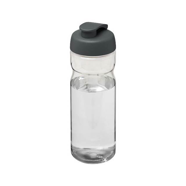 Sportovní lahev H2O Active® Base Tritan™ o objemu 650 ml s odklápěcím víčkem - šedá