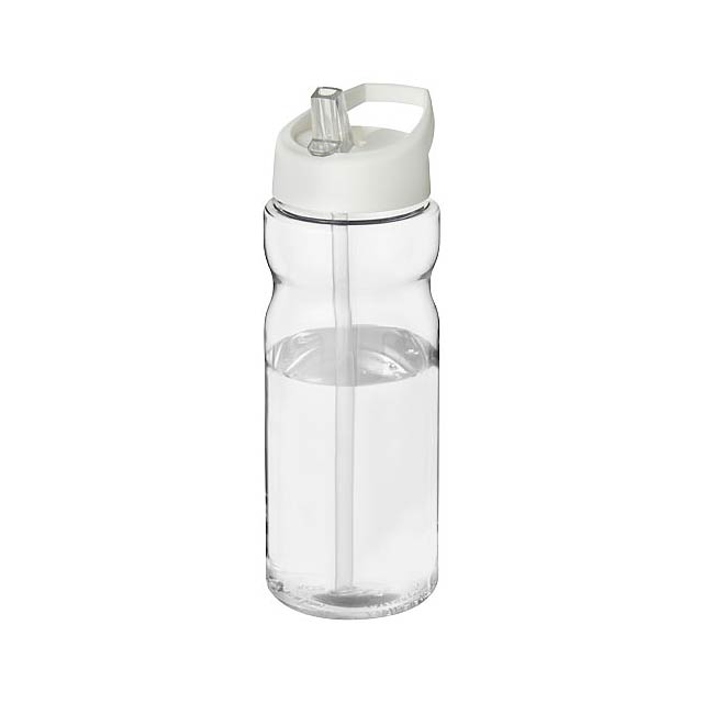 Sportovní lahev H2O Active® Base Tritan™ o objemu 650 ml s víčkem s hubicí - bílá