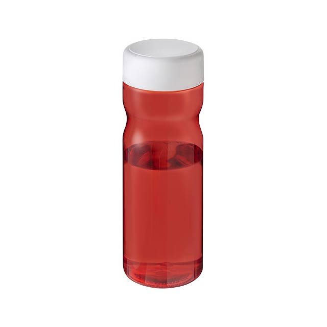 Sportovní lahev H2O Active® Base Tritan™ o objemu 650 ml se šroubovacím uzávěrem - transparentná červená