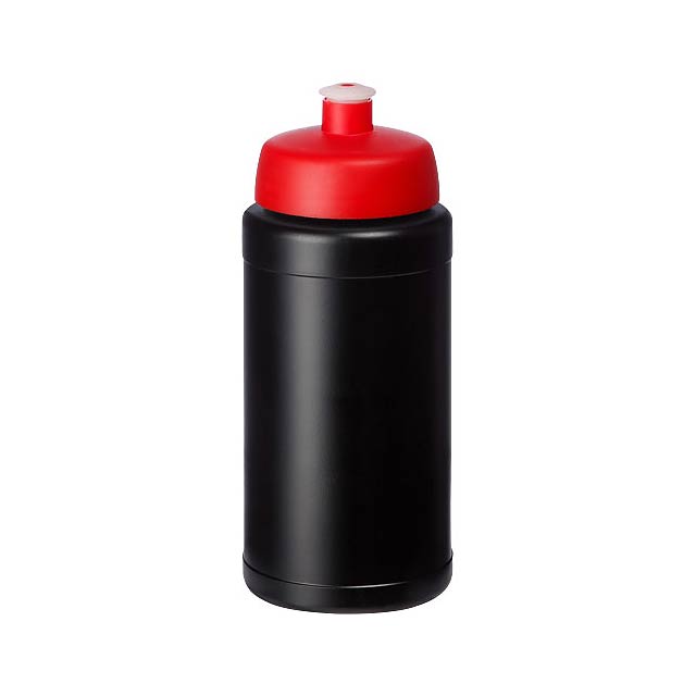 Baseline 500 ml recycled sport bottle - transparent red