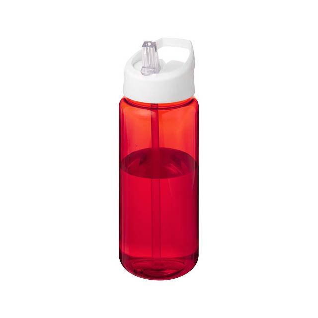 H2O Active® Octave Tritan™ 600 ml spout lid sport bottle - transparent red