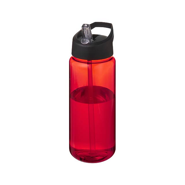 H2O Active® Octave Tritan™ 600 ml spout lid sport bottle - transparent red