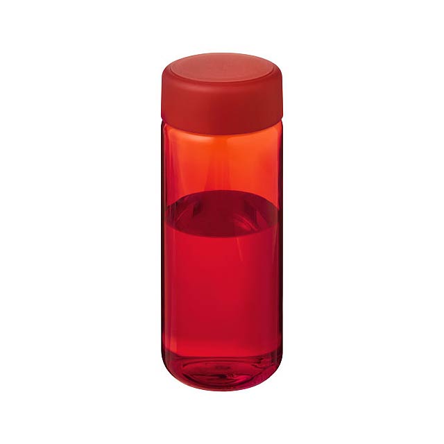 Sportovní lahev H2O Active® Octave Tritan™ o objemu 600 ml se šroubovacím uzávěrem - transparentná červená
