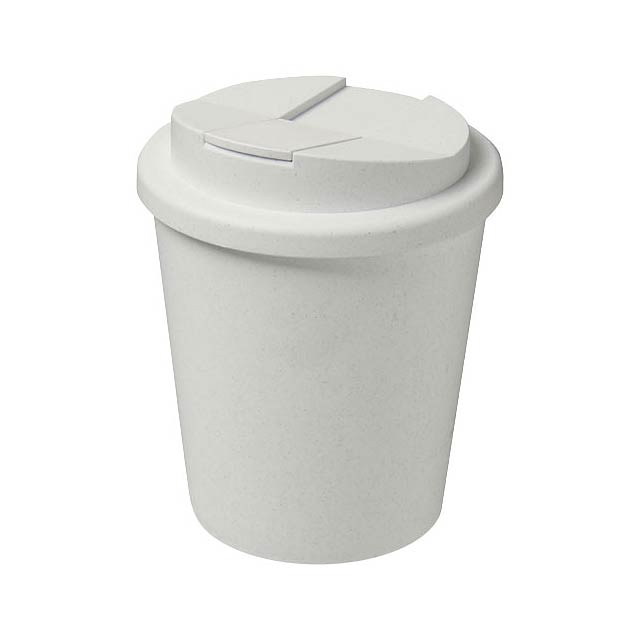 Americano® Espresso 250 ml recycled tumbler with spill-proof lid - white