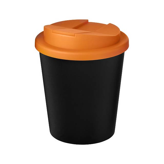 Americano® Espresso Eco 250 ml recycelter Isolierbecher mit auslaufsicherem Deckel  - Orange