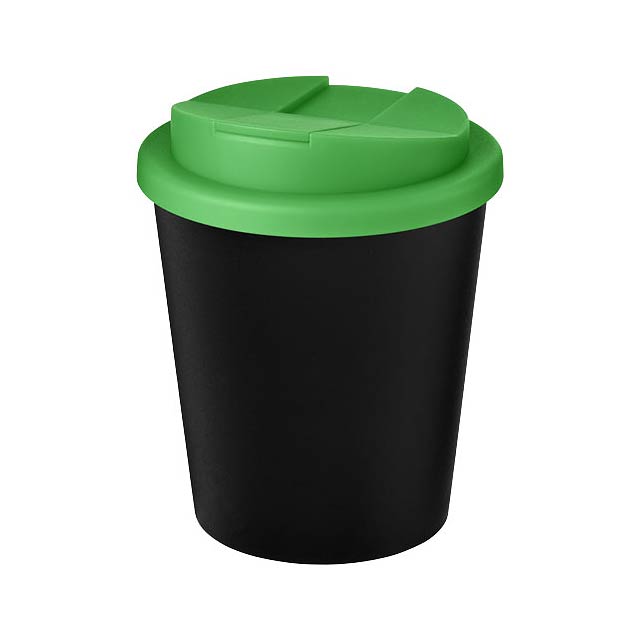 Hrnek z recyklátu o objemu 250 ml s víčkem odolným proti rozlití Americano® Espresso Eco  - zelená