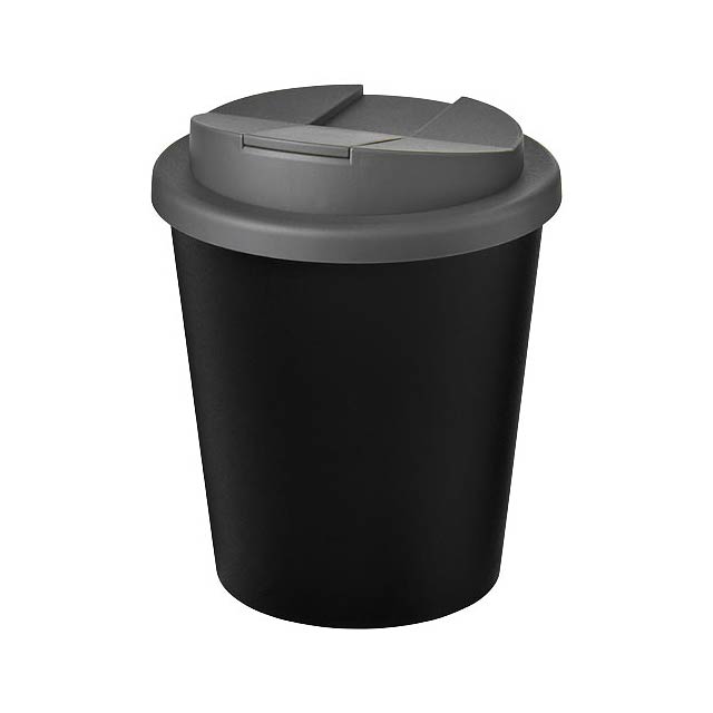 Hrnek z recyklátu o objemu 250 ml s víčkem odolným proti rozlití Americano® Espresso Eco  - šedá