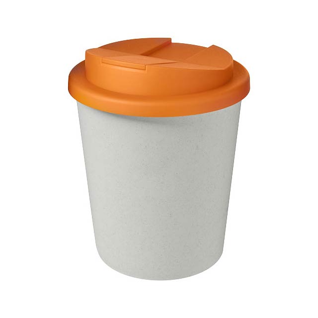 Americano® Espresso Eco 250 ml recycled tumbler with spill-proof lid  - orange