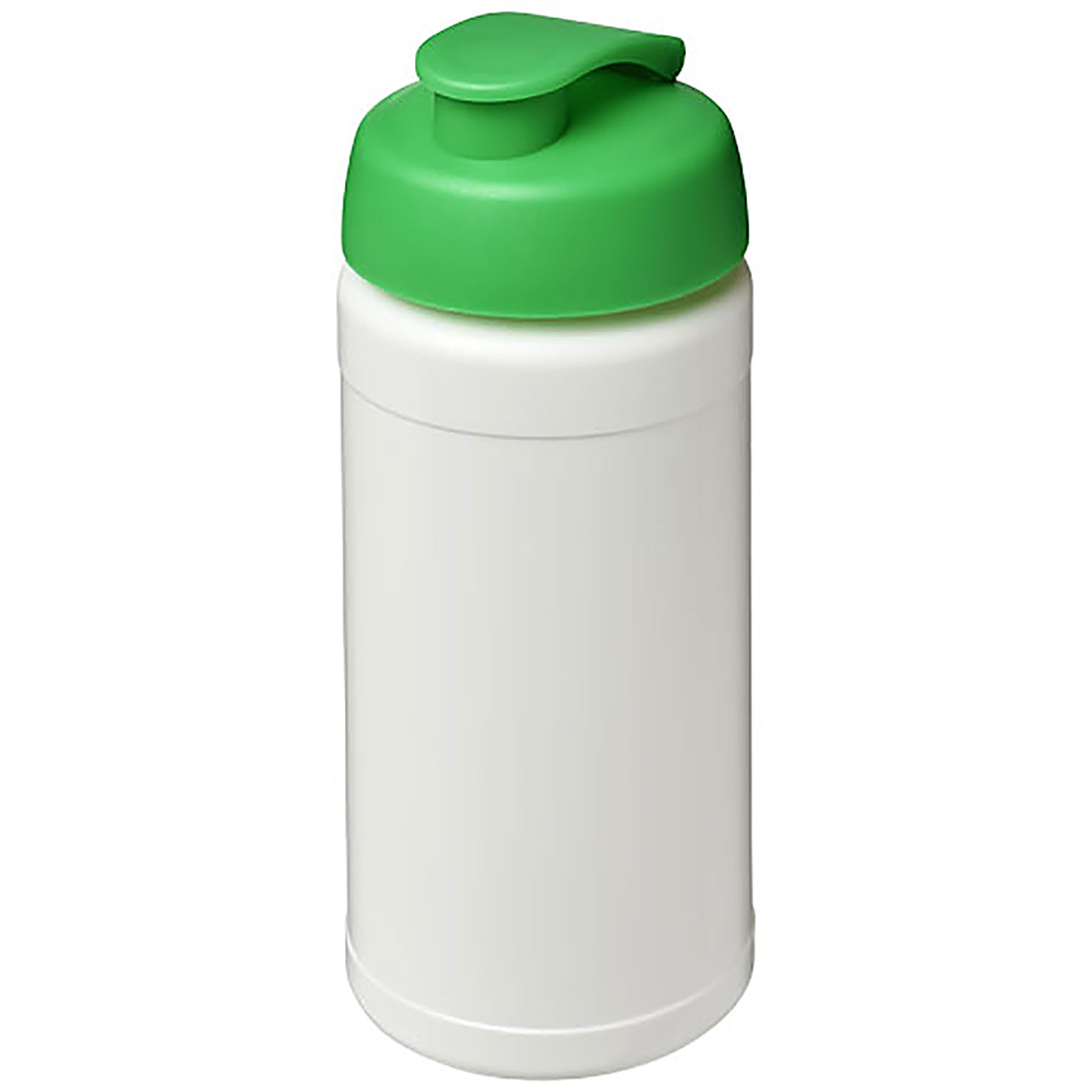 Baseline 500 ml recycelte Sportflasche mit Klappdeckel  - Grün