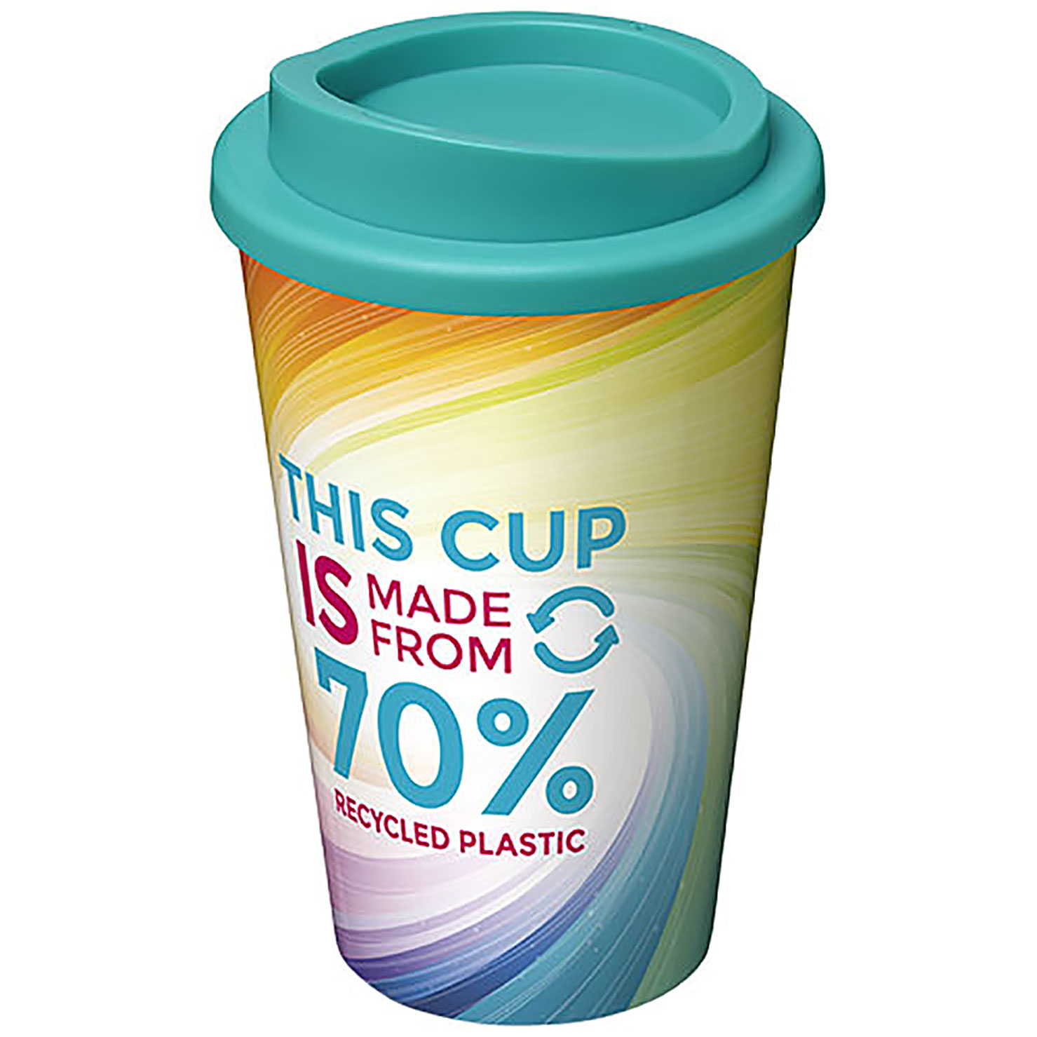 Brite-Americano® Eco 350 ml insulated tumbler - turquoise