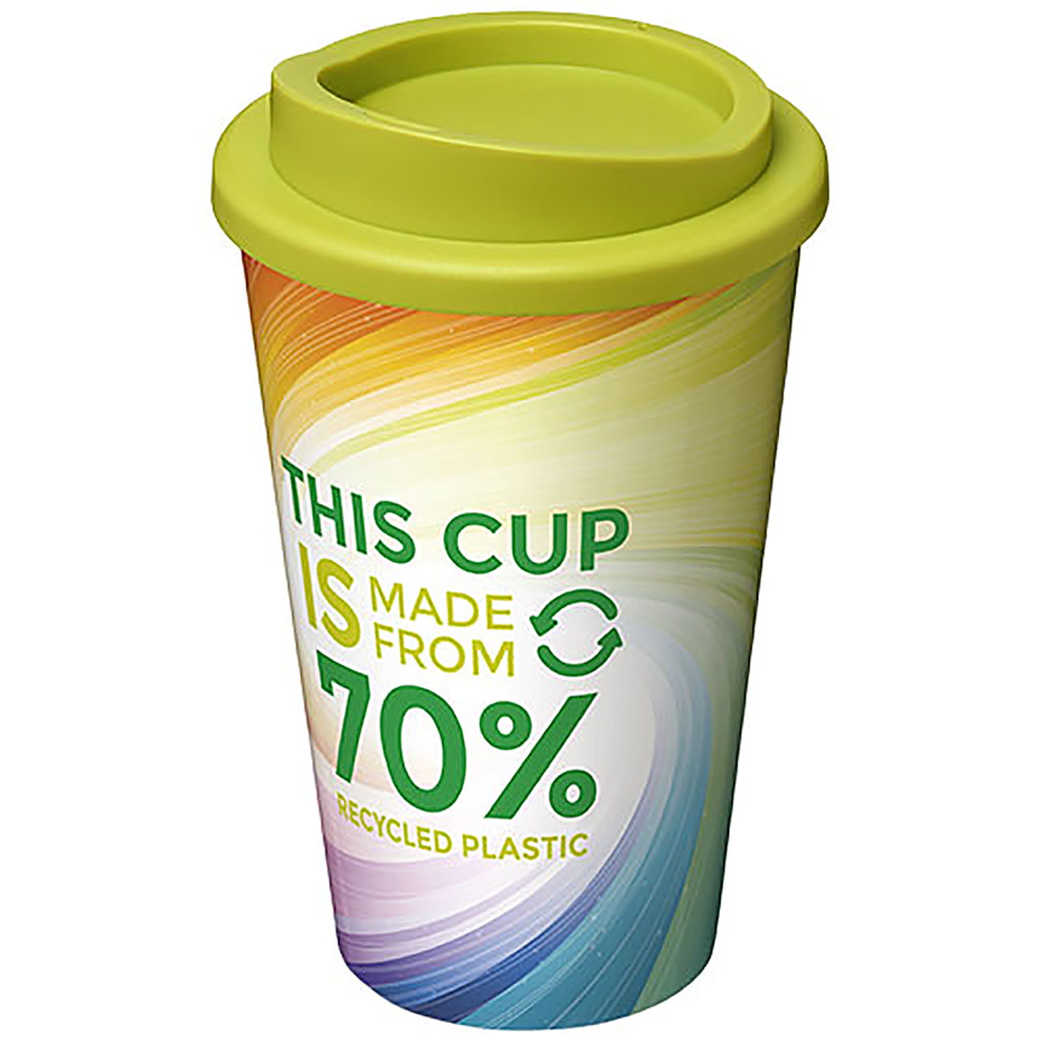 Brite-Americano® Eco 350 ml insulated tumbler - lime