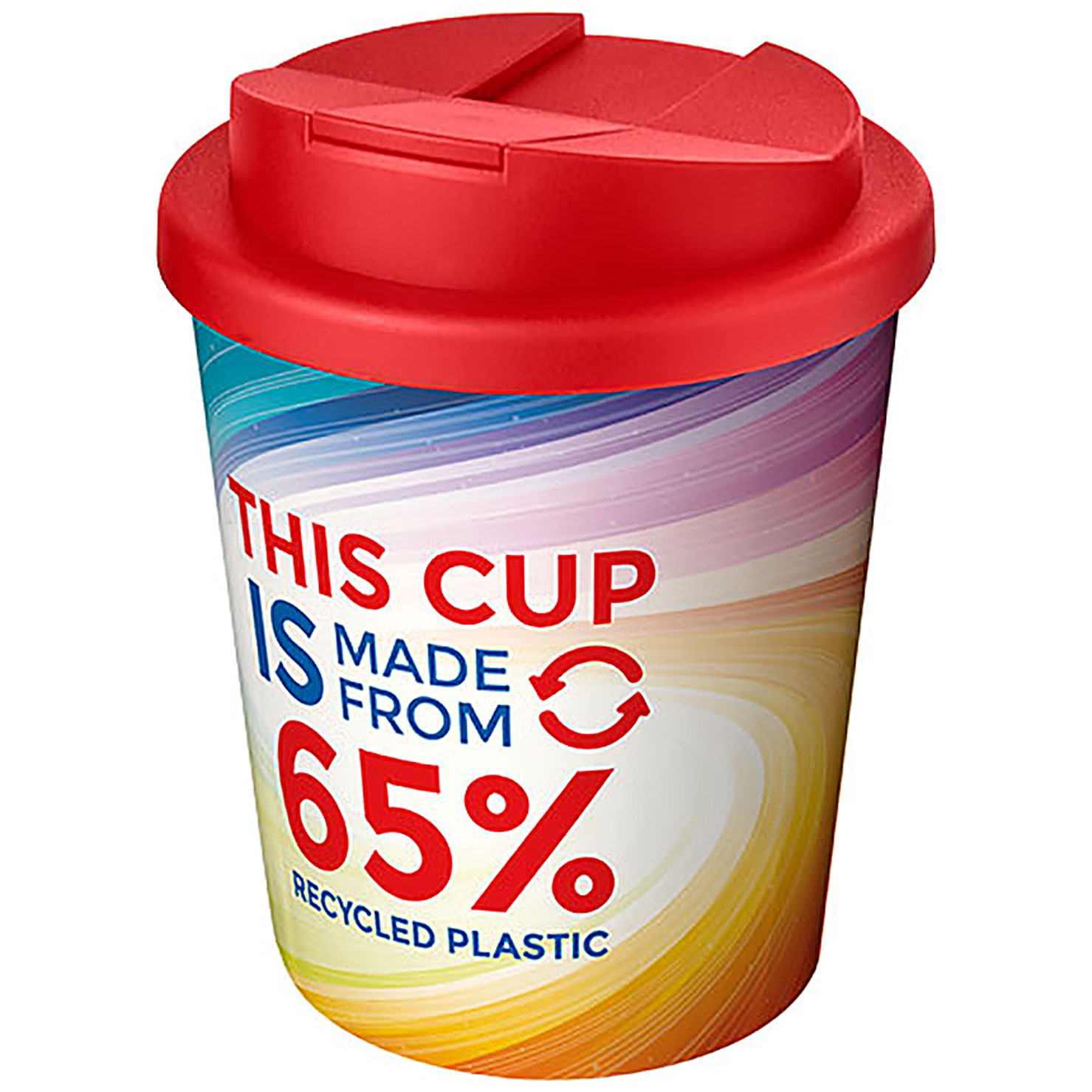 Brite-Americano Espresso Eco 250 ml spill-proof insulated tumbler - red