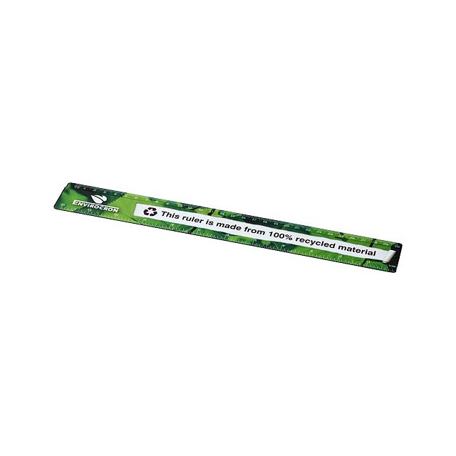 Terran 30 cm ruler from 100% recycled plastic - black