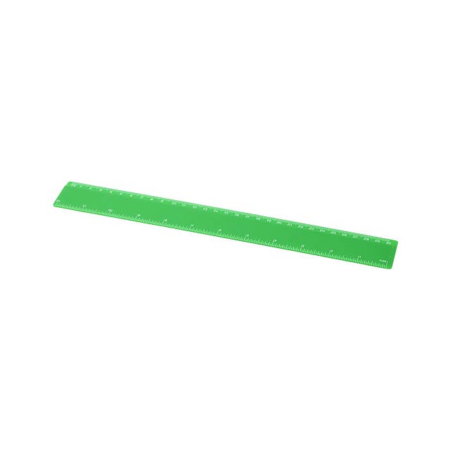 Renzo 30 cm plastic ruler - green