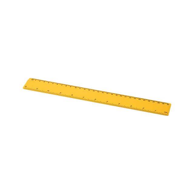 Renzo 30 cm plastic ruler - yellow