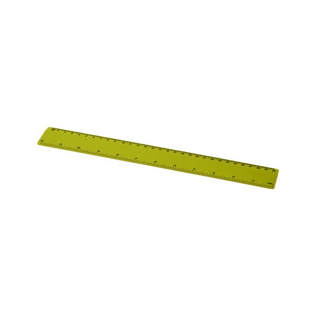 Renzo 30 cm plastic ruler - lime