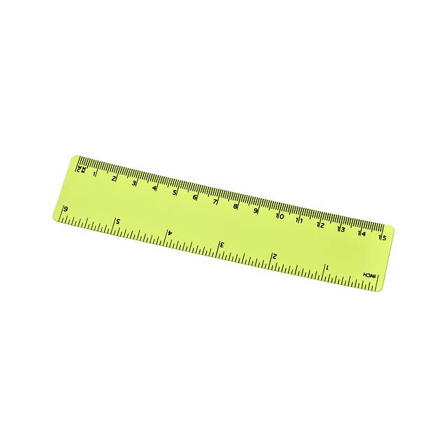 Rothko 15 cm plastic ruler - lime