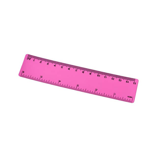 Rothko 15 cm plastic ruler - fuchsia