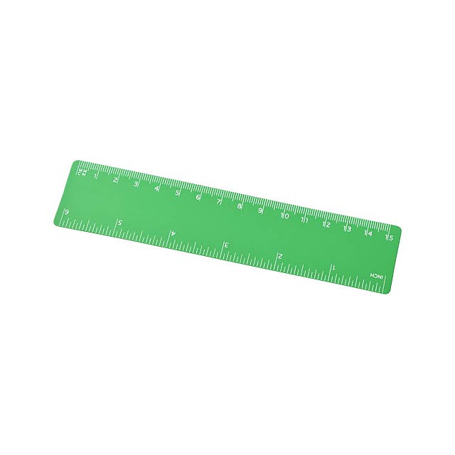 Rothko 15 cm plastic ruler - green