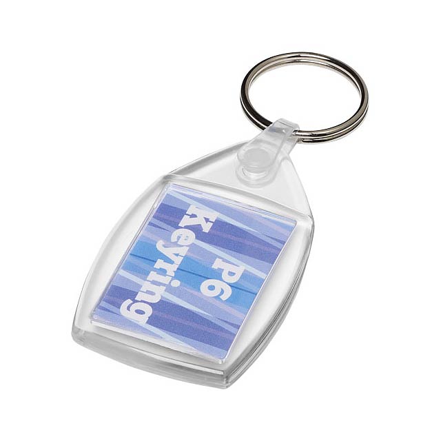 Lita P6 Schlüsselanhänger mit Kunststoffclip - Transparente