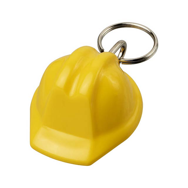 Kolt hard-hat-shaped keychain - yellow