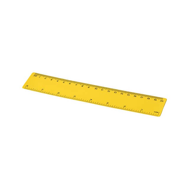 Rothko 20 cm plastic ruler - yellow