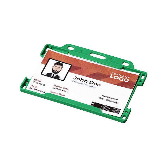 Vega plastic card holder - green