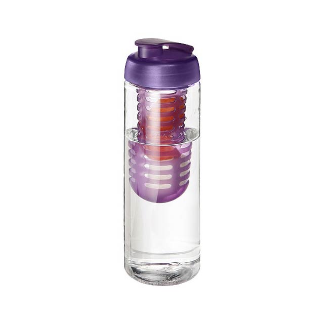 H2O Active® Vibe 850 ml Flasche mit Klappdeckel und Infusor - Transparente