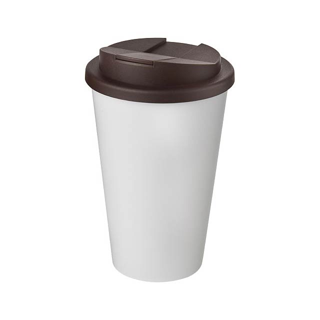 Americano® 350 ml tumbler with spill-proof lid - brown