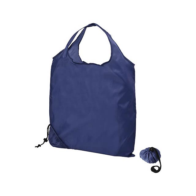 Scrunchy shopping tote bag - blue