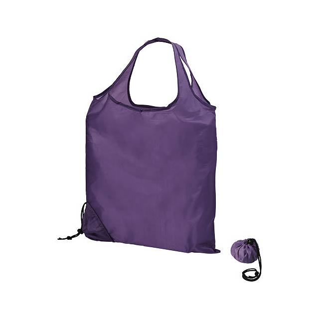 Scrunchy shopping tote bag - violet