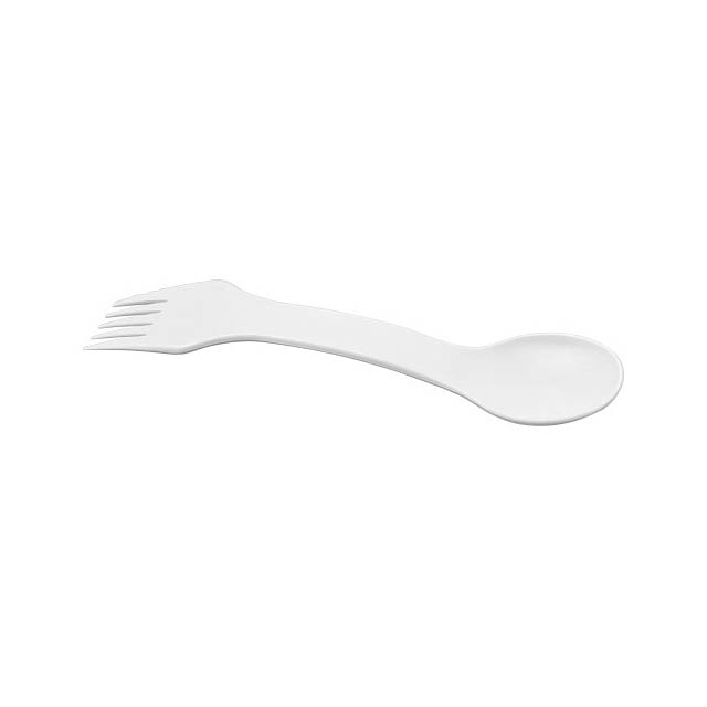 Epsy 3-in-1 spoon, fork, and knife - white