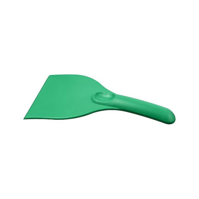 Artur curved plastic ice scraper - green