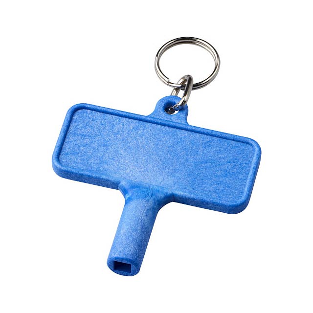 Largo Kunststoff Heizkörperschlüssel mit Schlüsselanhänger - blau
