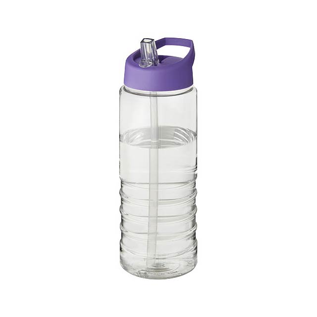 H2O Active® Treble 750 ml spout lid sport bottle - transparent