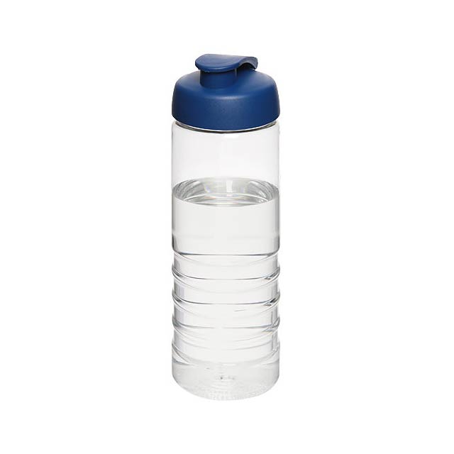 H2O Treble 750 ml sportovní lahev s vyklápěcím víčkem - transparentná