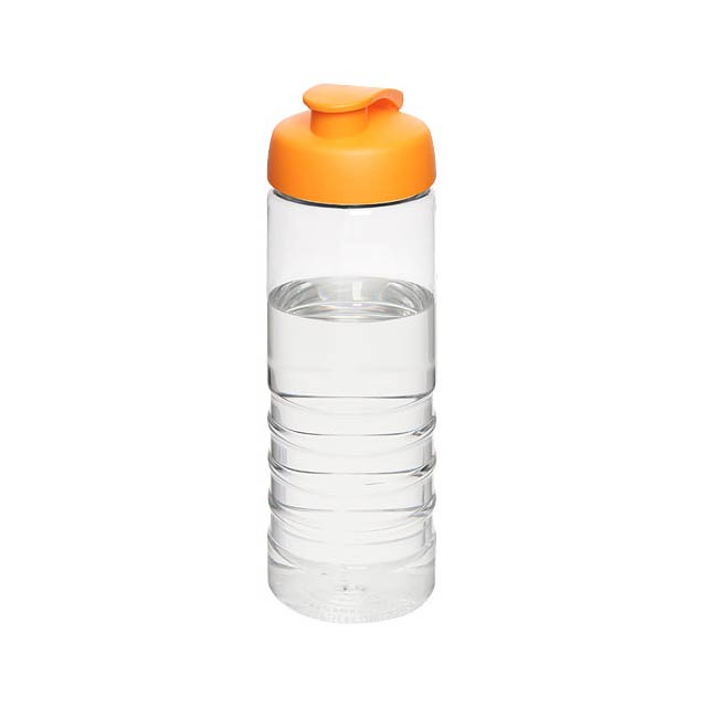 H2O Treble 750 ml sportovní lahev s vyklápěcím víčkem - transparentní