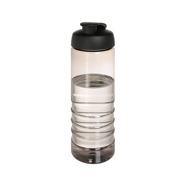 H2O Active® Treble 750 ml flip lid sport bottle - black