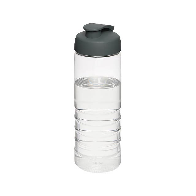 H2O Active® Treble 750 ml flip lid sport bottle - grey