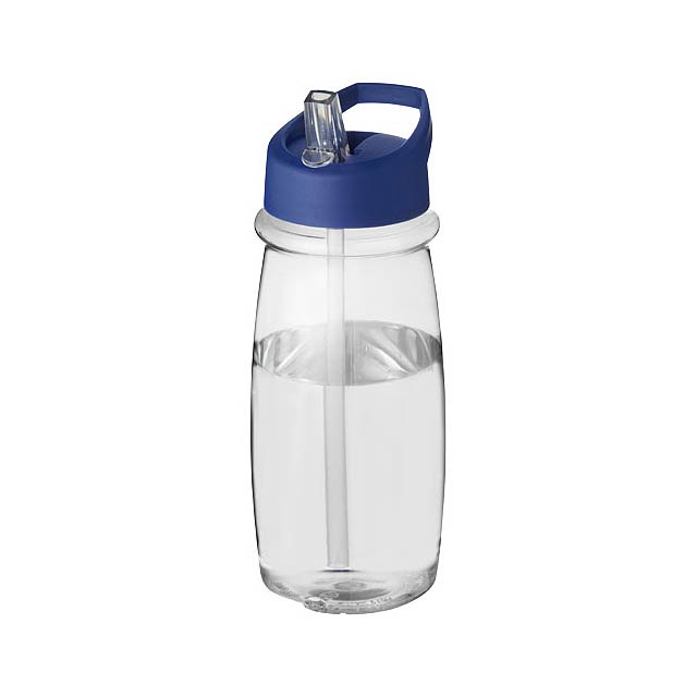 Sportovní láhev s víčkem s hubičkou H2O Pulse 600 ml - transparentní